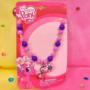 Rare 2006 Y2K Hasbro My Little Pony Kids Size Beaded Necklace